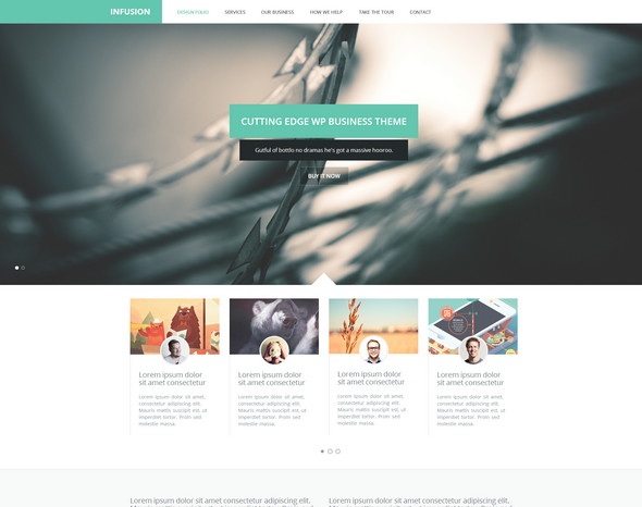 Infusion – One Page Business Portfolio Template