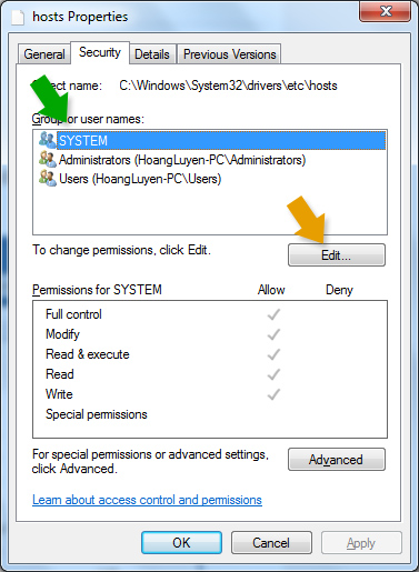 Cấu hình file Host trong System32