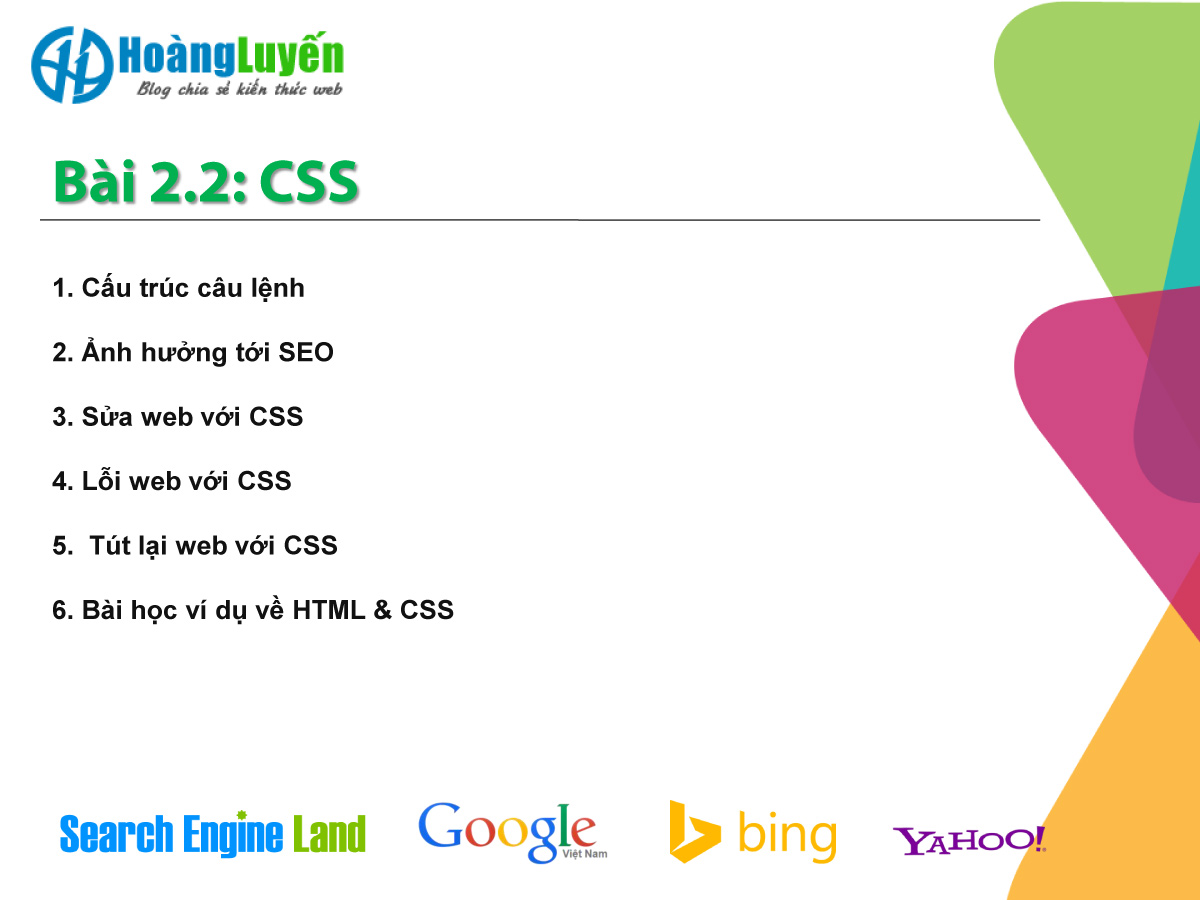 Bài 2.1 Học CSS để tự tay tối ưu website chuẩn SEO