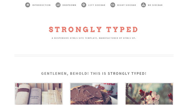49 Template Responsive HTML5 CSS3 miễn phí > Strongly Typed