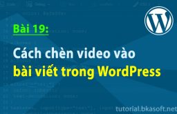 Bài 19: Cách chèn Video vào bài viết trong WordPress