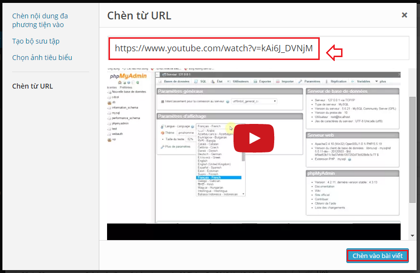 Bài 19: Cách chèn Video vào bài viết trong WordPress > chen-video-vao-bai-viet-2