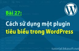 Bài 27: Cách sử dụng một plugin tiêu biểu trong WordPress