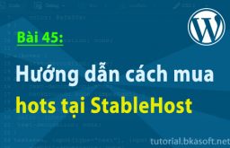 Bài 45: Hướng dẫn cách mua host tại StableHost