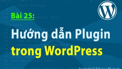 Bài 25: Hướng dẫn Plugin trong WordPress