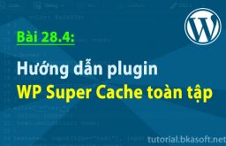 Bài 28.4: Hướng dẫn plugin WP Super Cache toàn tập