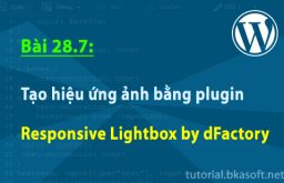 Bài 28.7: Tạo hiệu ứng ảnh bằng plugin Responsive Lightbox by dFactory