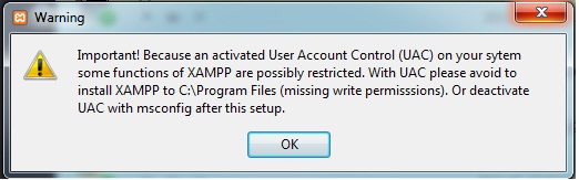 Hỏi lỗi Xampp UAC khi cài đặt trên Windows 7? > hoi-loi-xampp-uac-khi-cai-dat-tren-windows-7