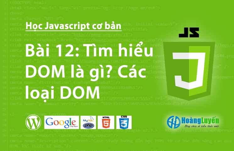 Tìm hiểu DOM là gì? Các loại DOM trong Javascript > Tìm hiểu DOM là gì? Các loại DOM