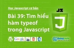 Tìm hiểu hàm typeof trong Javascript