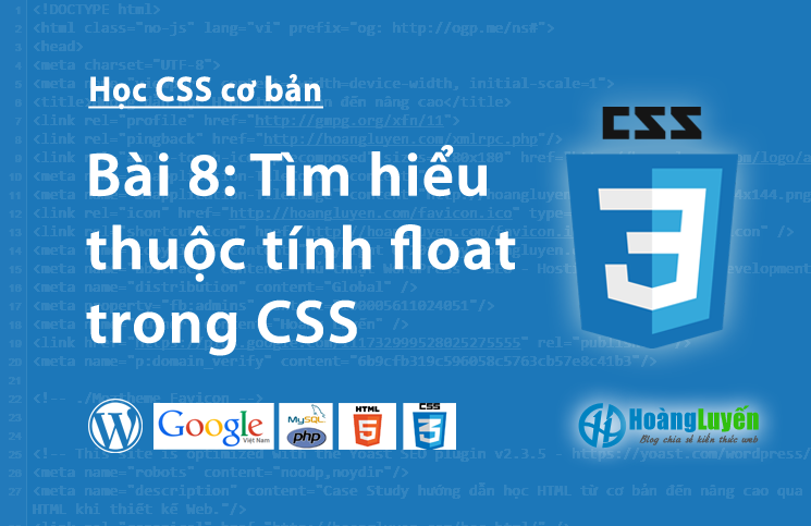 Thuộc tính float trong CSS > Tìm hiểu thuộc tính float trong CSS